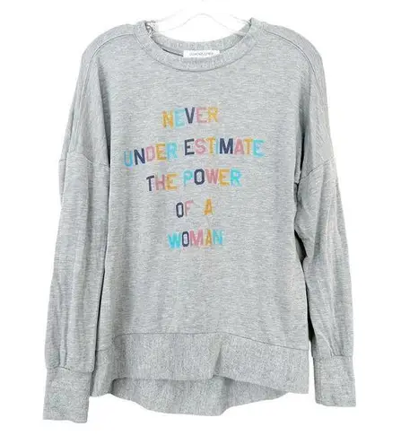 Daydreamer Never Underestimate The Power Of A Woman Sweater Sz S