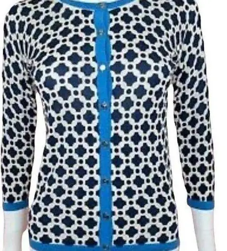 Spartina 449 New diamond and argyle wool cardigan sweater size XXS
