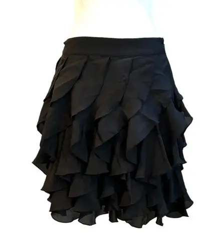 Kardashian Kollection KARDASHION KOLLECTION black ruffled mini skirt, size M, NWOT