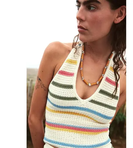 ZARA Crochet Halter Top