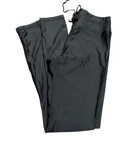 The Upside Black High Waist Performance Leggings Sweatpant Drawstring Waist SZ 6