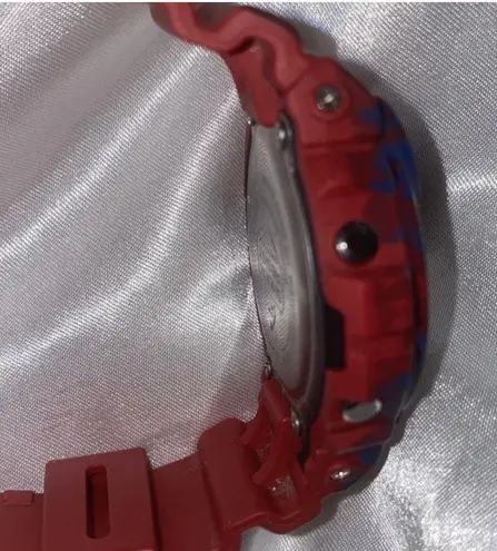 Casio Women's Red Floral Print G-Shock S Series Watch