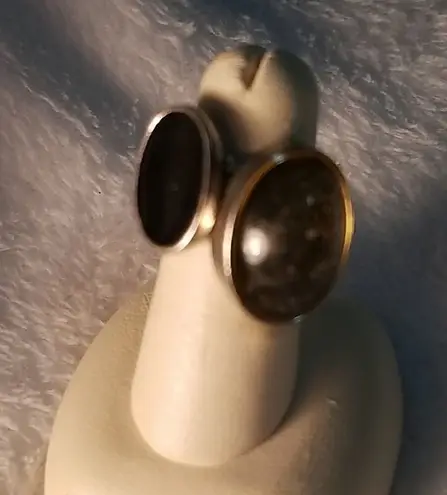 Bundle of 2 Adjustable Oval Shaped Rings Silver - Image 1