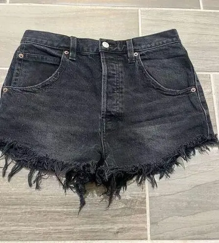 We The Free  cut off denim shorts size 28 button fly free people