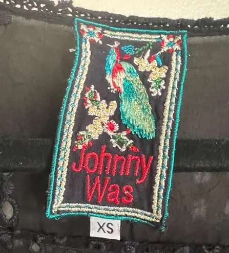 Johnny Was black and navy tank top