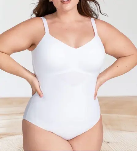 Honeylove cami shapewear bodysuit astral white XL