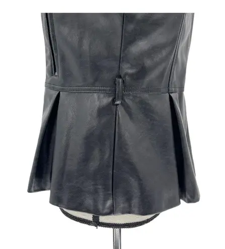 BCBGMAXAZRIA  Faux Leather Asymmetrical Moto Jacket