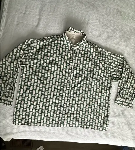 Daily Drills  Pajamas Sleep Set Green and Cream - Image 4