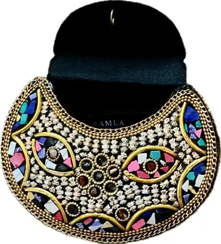 Ramla Mosaic Crossbody/ Clutch Gold