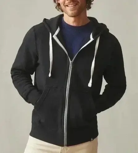 American Giant Black Full Zip Hoodie Sweatshirt Hooded Jacket Made in USA Size M Size M