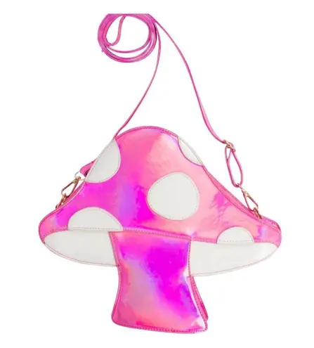 Shroomaroonies Psychedelic Pink MUSHROOM HANDBAG Purse 12x10 Crossbody Shoulder!