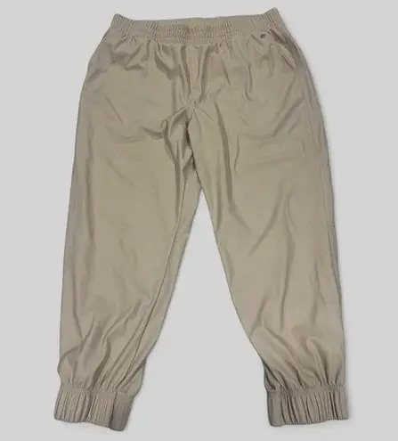 Calia by Carrie Underwood Faux Leather Joggers Size XL Read Measurements Tan