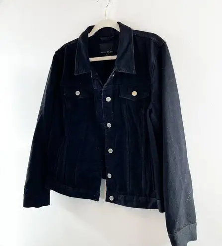 Banana Republic  Long Sleeve Button Front Classic Denim Jacket Washed Black XL