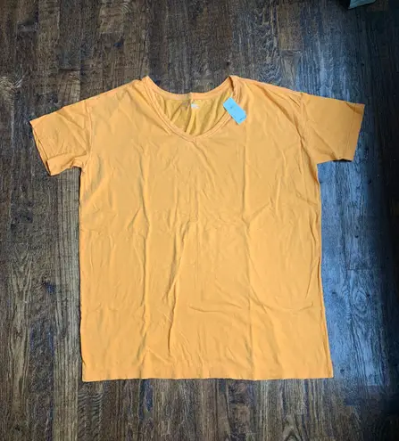 Aerie NWT  Tangerine Oversized Vneck Tee Small