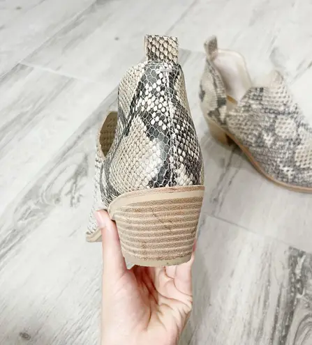 DV by Dolce Vit Sher Perforated Snakeskin Booties