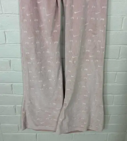 Nike  Air Velour Baby Pink Logo Pants Size S