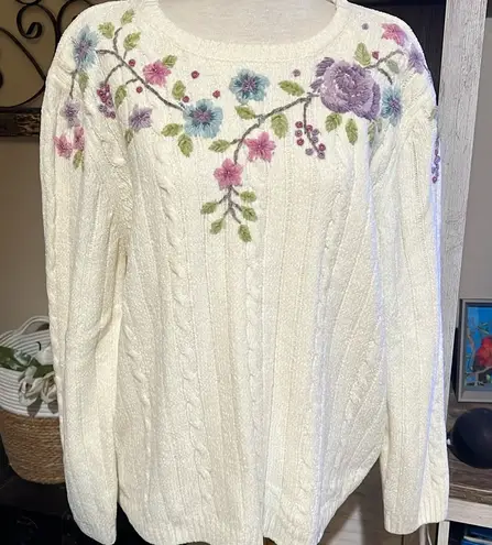 Alfred Dunner  vintage women’s 1X embroidered top - Image 1