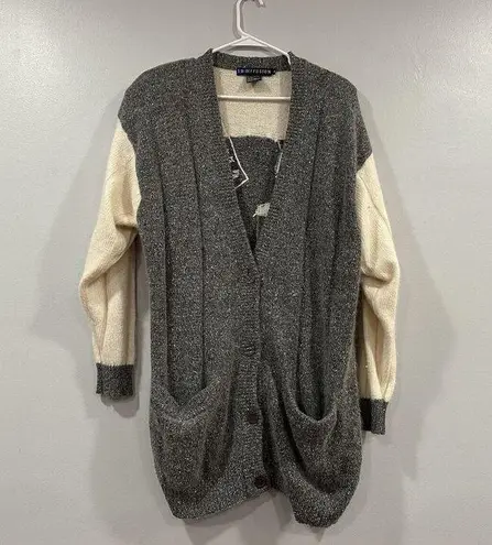 IB Diffusion 80s 90s Vintage VTG Oversized Cardigan Sweater Large L Menu