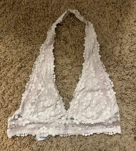 Forever 21 white halter bralette