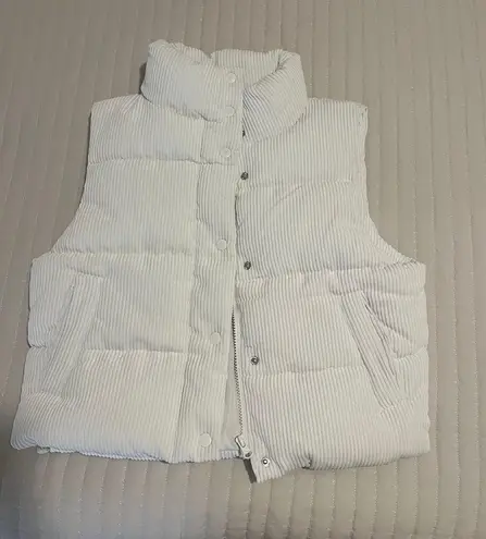 Love Tree White Puffer Vest