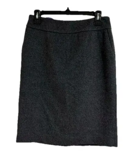 J. McLaughlin  wool cashmere blend a line gray skirt