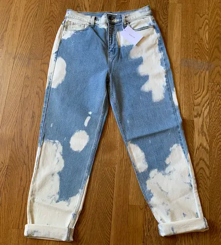 Cello High Rise Bleach dye Mom Jeans size 11