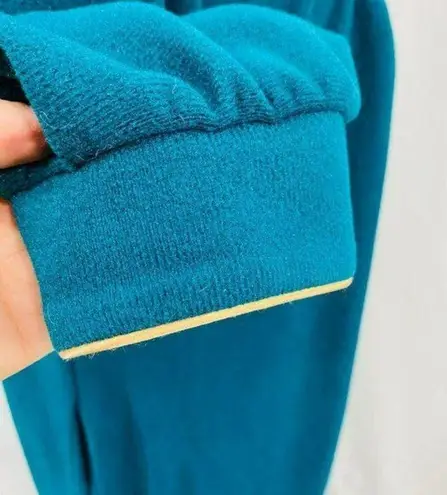 Vintage House Coat Zip Front Velour Robe Long Quilted Satin Small