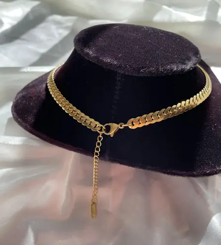 NEW Gold Heart Pendant Chain Choker Necklace