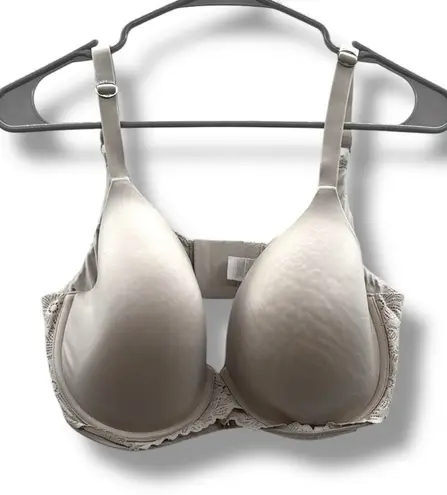 Aerie Cream Floral Lace Back Bra Women’s Size 38DDD Full Coverage Soft