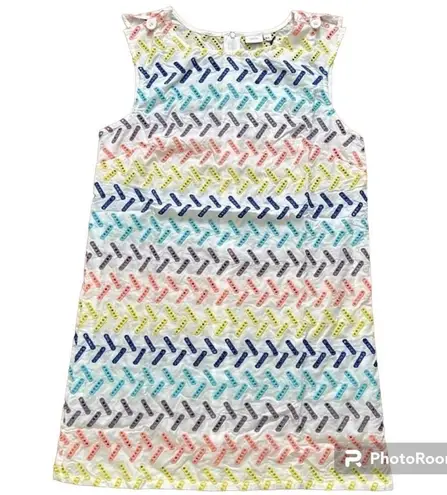 ONIA Marina Mini Dress Geo Stitch