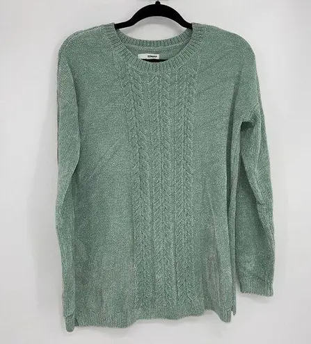 Sonoma  BRAIDED VERY SOFT LIGHT GREEN SWEATER SMALL