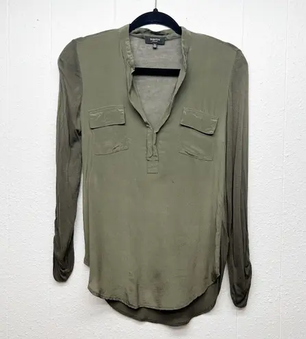 Babaton Silk Top womens XXS Relaxed Workwear Office Career Quiet Luxury Flaw