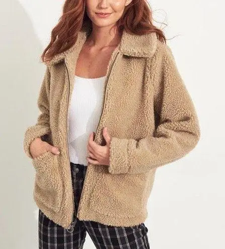 Hollister Oversized Teddy full zip jacket