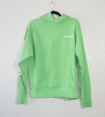 Talentless Green Unisex Hooded Sweatshirt Size Small