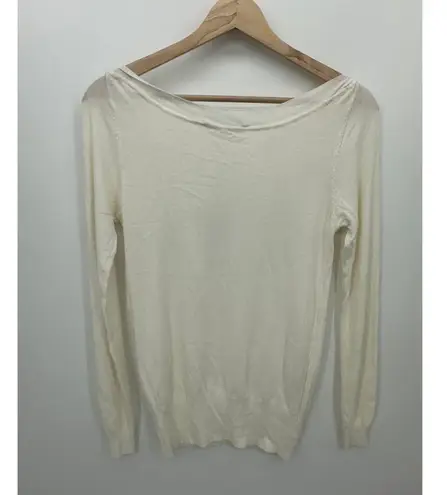 Sandro Ferrone Womens Cream Knit Sweater Size L NWT Minimal Capsule Size L