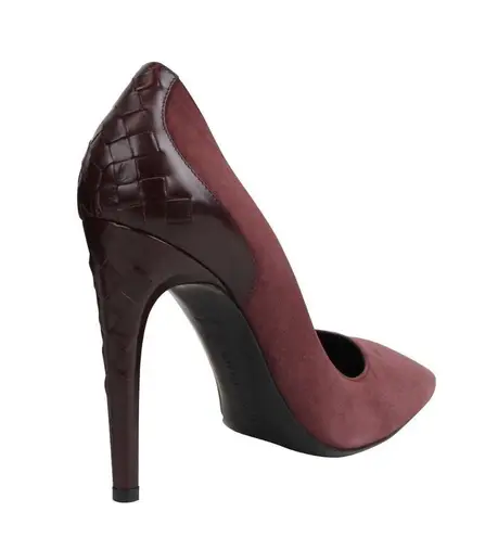 Bottega Veneta Barolo Dark Rose Luxe Kid Leather & Suede Heels Pumps Sandals