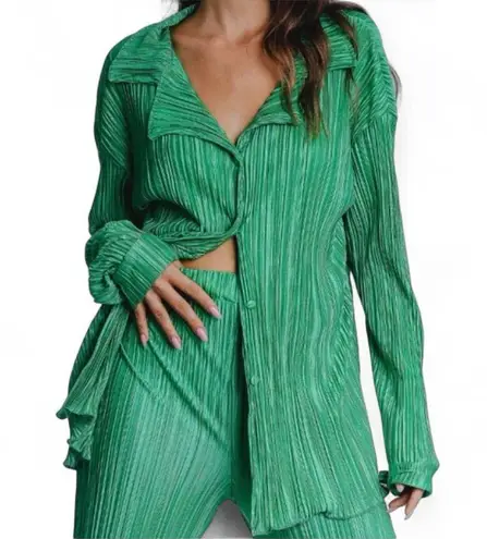Kelly Green Plissé 2