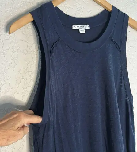 Stateside NEW Navy Blue Muscle Tee Tank Top Supima Cotton Minimalist Preppy