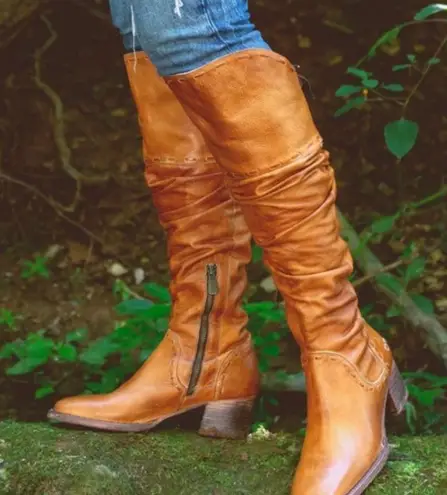 Bed Stu Leilani leather lace back boots NWT