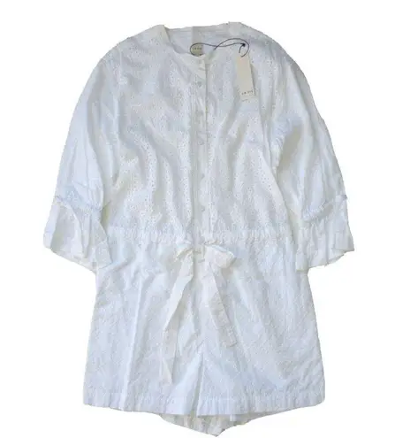 Rebecca Taylor NWT La Vie Eyelet Romper in Milk White One-Piece S $350