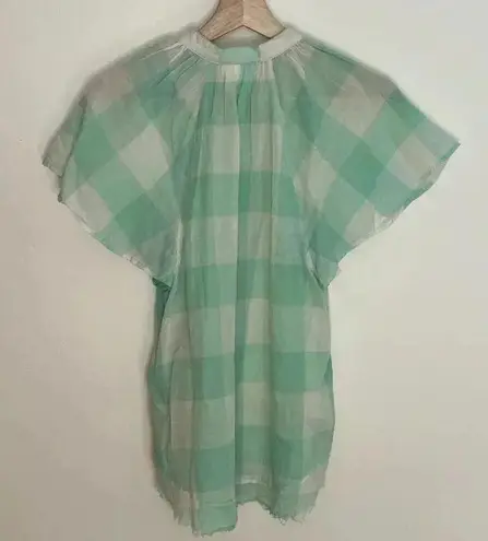 Maeve Gingham Flutter Top