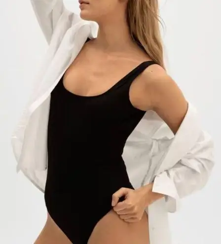 Everlane  Swimsuit Women’s XL NWT Square-Neck Quality Simple Chic One Piece Black