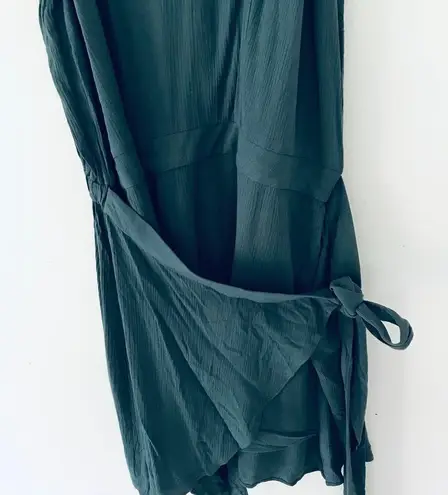 City Chic New Tropic Tie Playsuit Romper Jungle Green Women's Size M 18