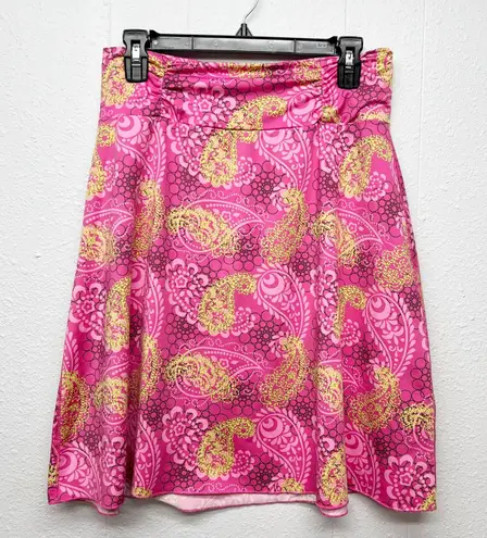 Tranquility High Waist Womens Floral Skirt Medium Barbiecore Fairy Prairie Chic Pink