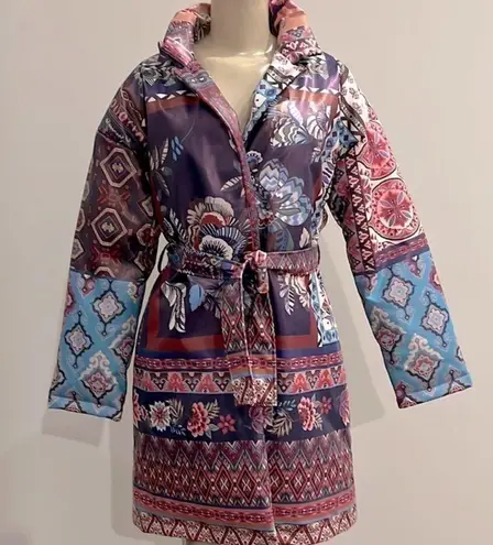 Johnny Was silk lined, hooded “Drinoga” jacket NWT (extremely oversized) rare