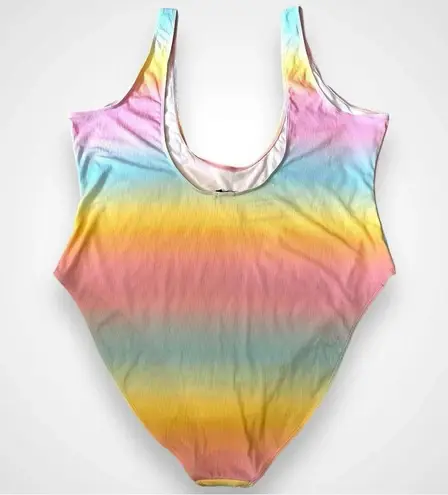 BOOHOO Plus Women's Ombre Crinkle One Piece Swimsuit Size 24 | NWT