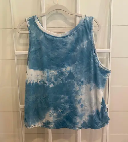 Tie Dye Athletic Tank Top Blue Size XXL