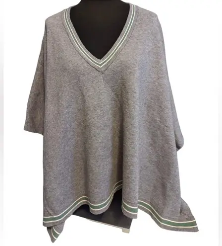 House of Harlow 1960 Grey V-Neck Poncho