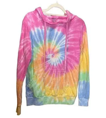 Just Love womens tie dye hoodie sz S hippie boho