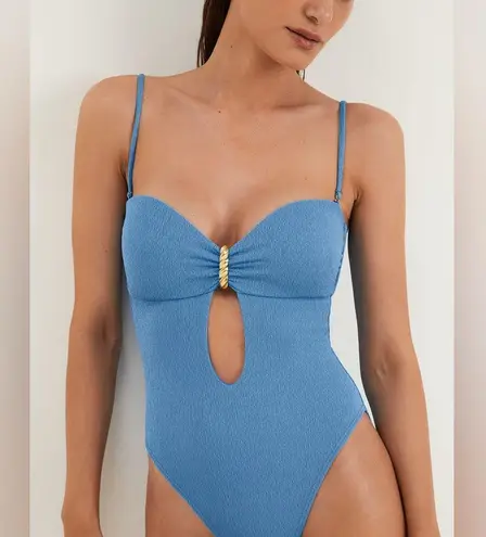 VIX Firenze Lori One Piece, Size medium, $248 Blue
